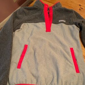 Columbia pink and gray sweatshirt